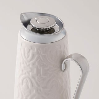 دلتي دلة بورسلان، أبيض 1 لتر