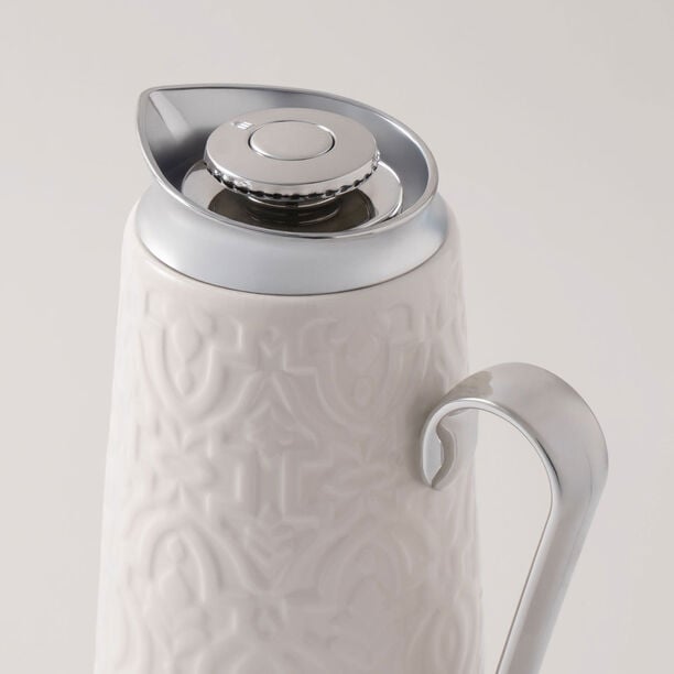 دلتي دلة بورسلان، أبيض 1 لتر image number 1