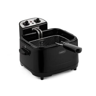 Plastic And Stainless Steel Deep Fryer 2.5L, Black
