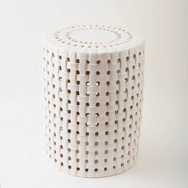 هومز طاولة جانبية سيراميك، رمادي 34*34*45 سم image number 1