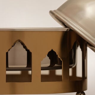 لا ميسا حافظة طعام معدن 35*29*27سم، فضي لا ميسا حافظة طعام معدن 35*29*27سم، فضي