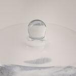 La Mesa glass cake stand with marble base 28*20cm image number 3