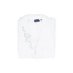 Embroidered shawl collar Bathrobe White Size S image number 0