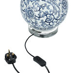 Table Lamp Blue And White 22 *22 * 45 cm image number 3
