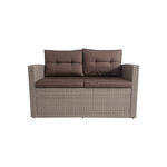 4 Piece Wicker Patio Set Antique Brown image number 4