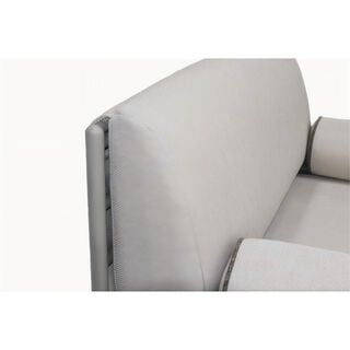 Homez Aluminiuminum Single Sofa, Beige 74.5*70*81.5 Cm