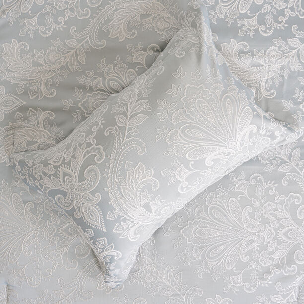 Boutique blanche jacquard 3pcs super queen comforter set, in grey 200*240cm image number 5