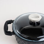 7 Piece Alberto Granite Cookware Set Black With Glass Cover image number 4