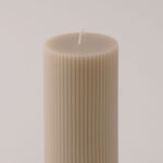 هومز شمعة من شمع الصويا، بيج 7*7*15سم image number 2