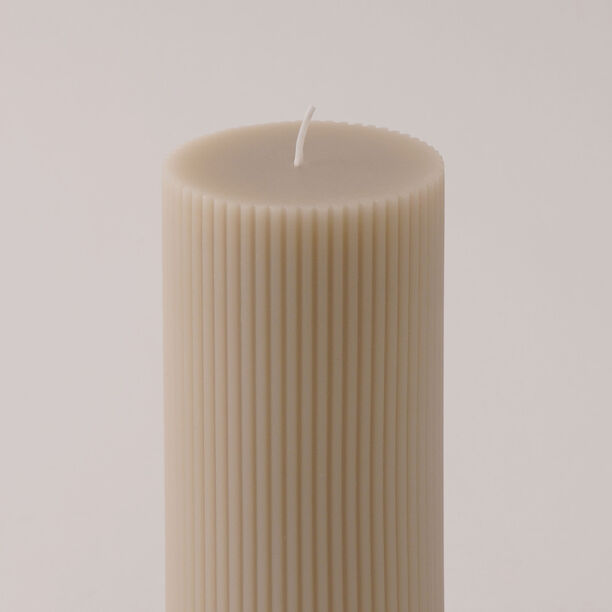 هومز شمعة من شمع الصويا، بيج 7*7*15سم image number 2