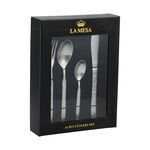 La Mesa 16 Piece Cutlery Set Matt Silver image number 1