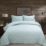 Cottage 3Pcs King Size Comforter Set, Green, 240*250Cm image number 0