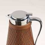 Dallaty brown leather vacuum flask 1L image number 1