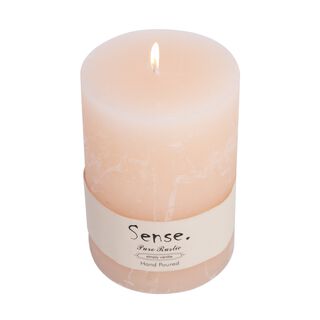 Pillar Candle Sense Rustic Ivory 