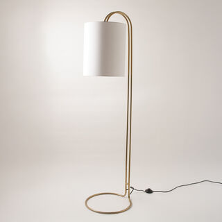 Homez Metal And Marle Floor Lamp, Gold 42*38*150Cm