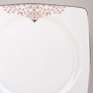 La Mesa gold bone porcelain dinner set 85 pcs