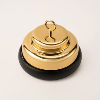 La Mesa gold metal food server 30*30*18 cm