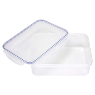 Alberto Plastic Food Saver Rect Shape V:3.8L Blue Lid