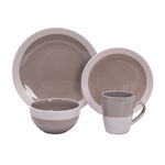 16 Pcs Dinner Set Compact Gif Light Brown image number 0