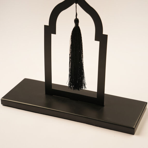 هومز ديكور رمضاني معدني بتصميم هلال، أسود 33*8*28سم image number 2