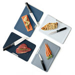 Joseph joseph folio plus chopping board with knife set 8pc graphite image number 0