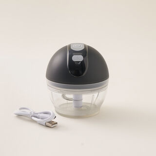 Alberto mini electric stainless steel garlic chopper 150ml in black