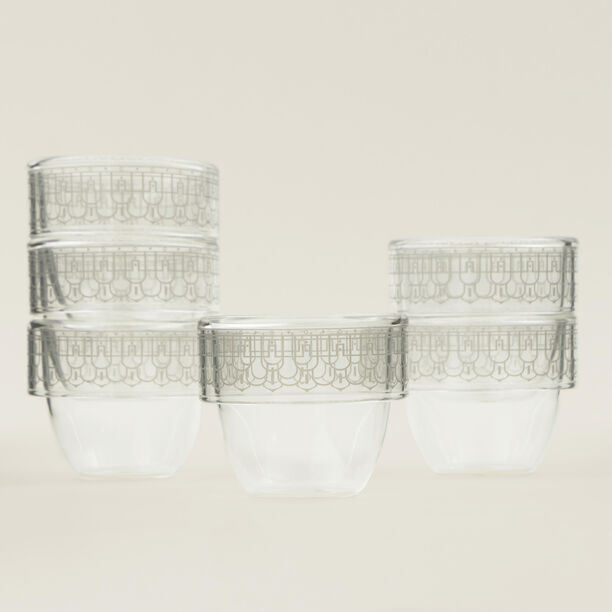 Dallaty 6pcs glass coffee cup set image number 5