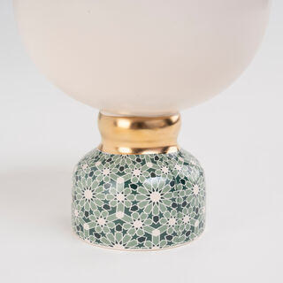 Dallaty white & green nut bowl 17.5*16.5*14.2 cm