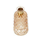 Vase With Gold Ring Amber Color image number 2