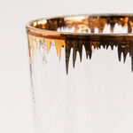 Painted Stemglass With Gold On Top 4 Pcs image number 3