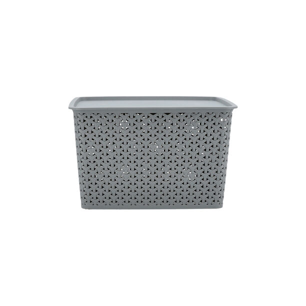 RATTAN STORAGE BOX STACKABLE image number 0