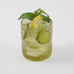 La Mesa 4 Pcs Highball Glass Set, Olive Green 8*8*10Cm image number 1