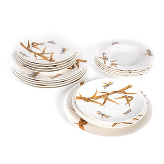 La Mesa Bamboo 18 Pieces Dinner Set 