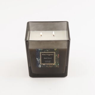Homez scented candle glass black forest 1400 g