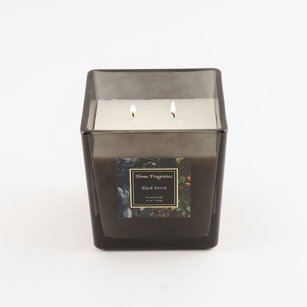 Homez scented candle glass black forest 1400 g image number 1