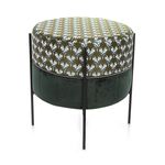Fabric And Metal Stool image number 0