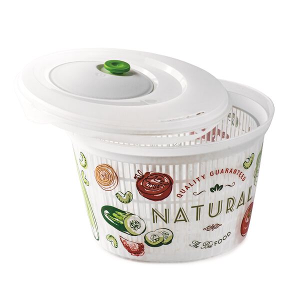 Snips ulaop vintage salad spinner transparent 25*15.5cm image number 3