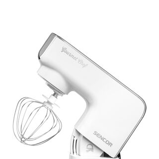 Sencor white stainless steel 3 in 1 stand mixer 1000W, 5.5L