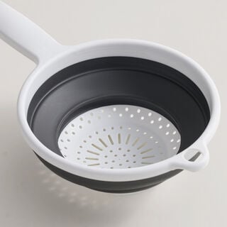 Alberto collapsible colander with handle, grey 33*20*8cm