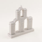 Homez aztec baley decorative sculpture 26*6.5*30cm, white image number 3