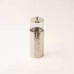 La Mesa large silver metal container 11*11*34 Cm image number 0