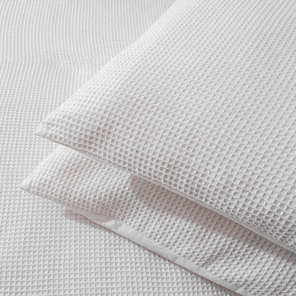 3 Pcs Cotton King Comforter Set, 260*240 Cm, White, Boutique Blanche image number 0