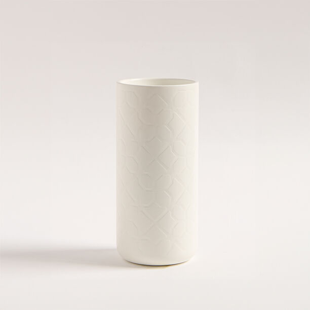 Safa'a collection white metal candle holder 85*8.5*18 cm image number 0