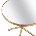 Metal Side Table Gold  image number 2