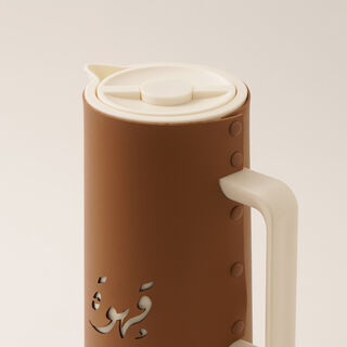 Dallaty stainless steel vacuum flask 1L, brown