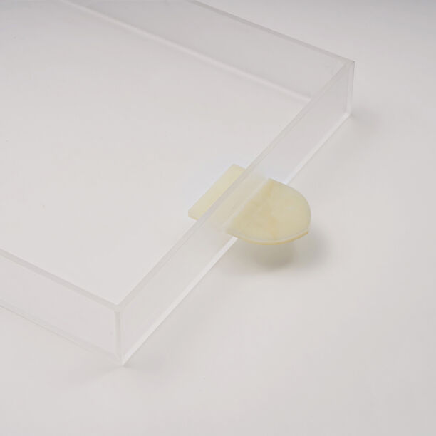 Dallaty Acrylic Tray With Beige Color Handle, 59.5*30*5 Cm image number 1