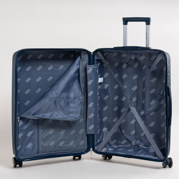 Travel vision durable PP 3 pcs luggage set, blue image number 9