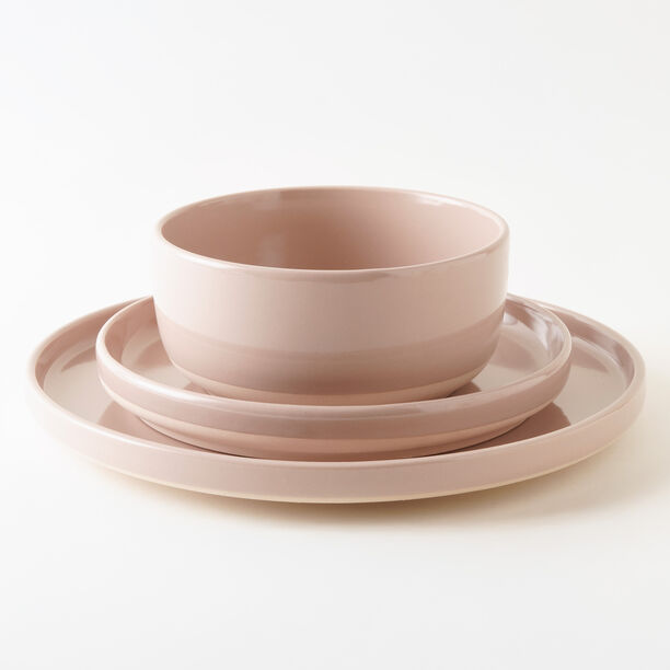 La Mesa 12 pcs dinner set pink glaze image number 5