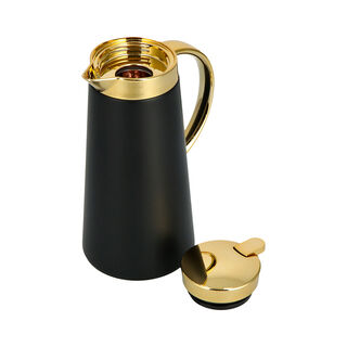 Steel Vacuum Flask Pipe Gold/Black 1L