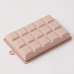 Alberto silicone ice cube mold 15 cubes with cover 19.7*12.7*3cm, brown image number 2